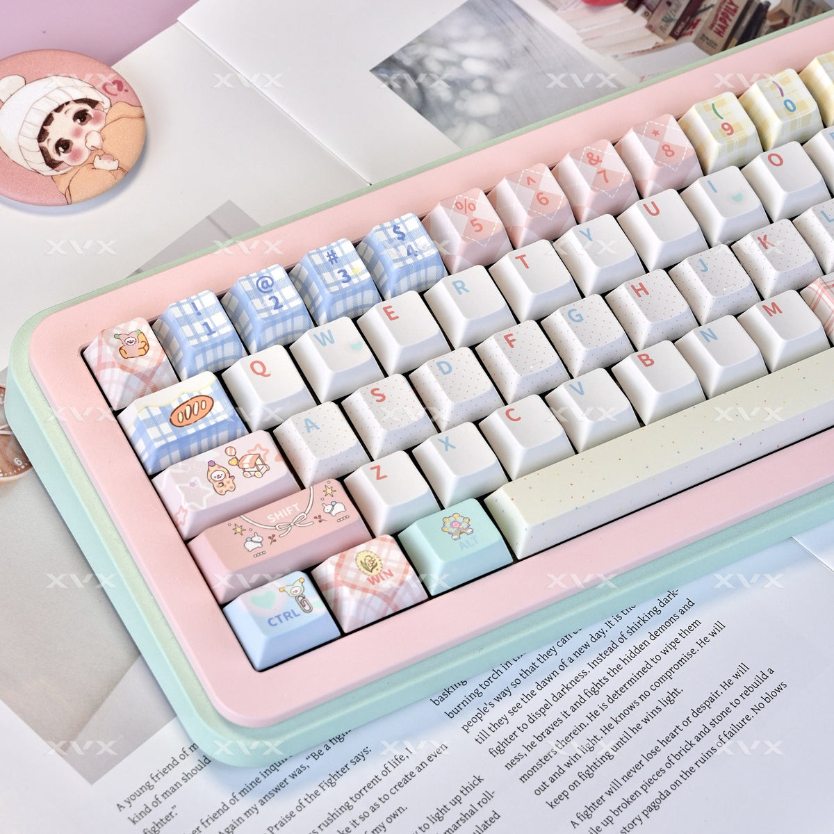 XVX Circus Themed Cherry Profile Dye-Sub PBT+PC 157-Key Full Set - Agenda365.com