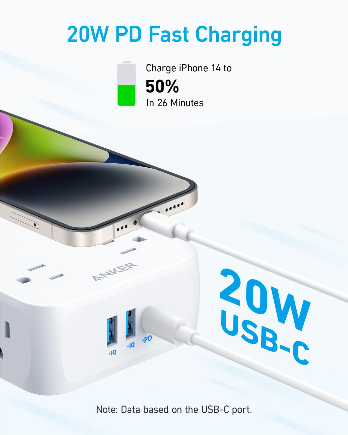 Anker <b>341</b> USB Power Strip - Agenda365.com