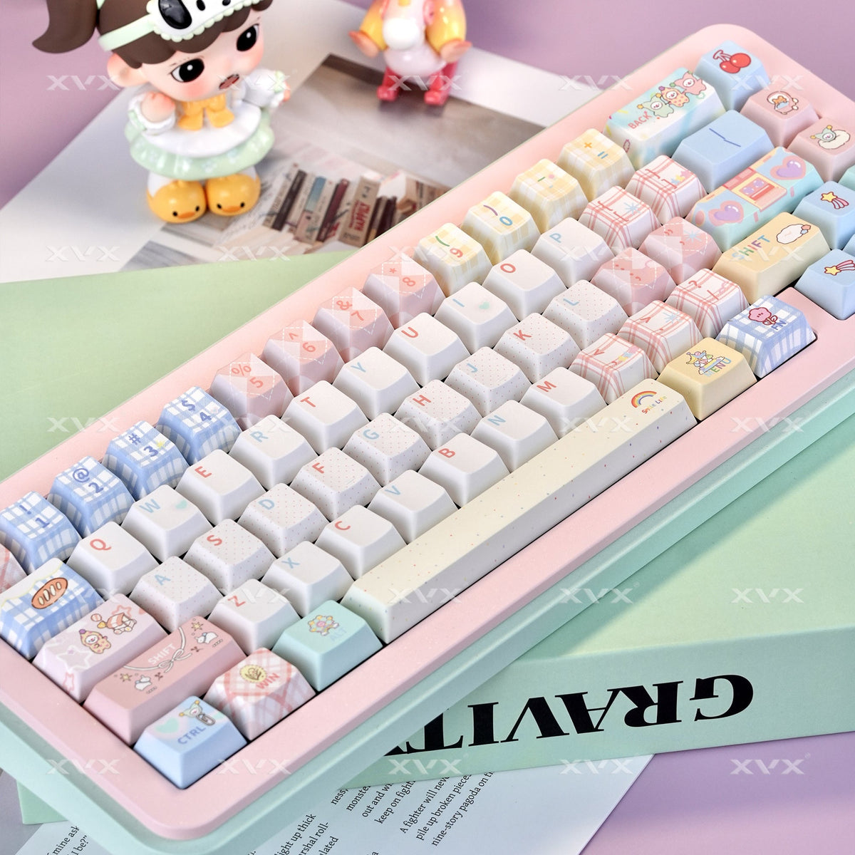 XVX Circus Themed Cherry Profile Dye-Sub PBT+PC 157-Key Full Set - Agenda365.com