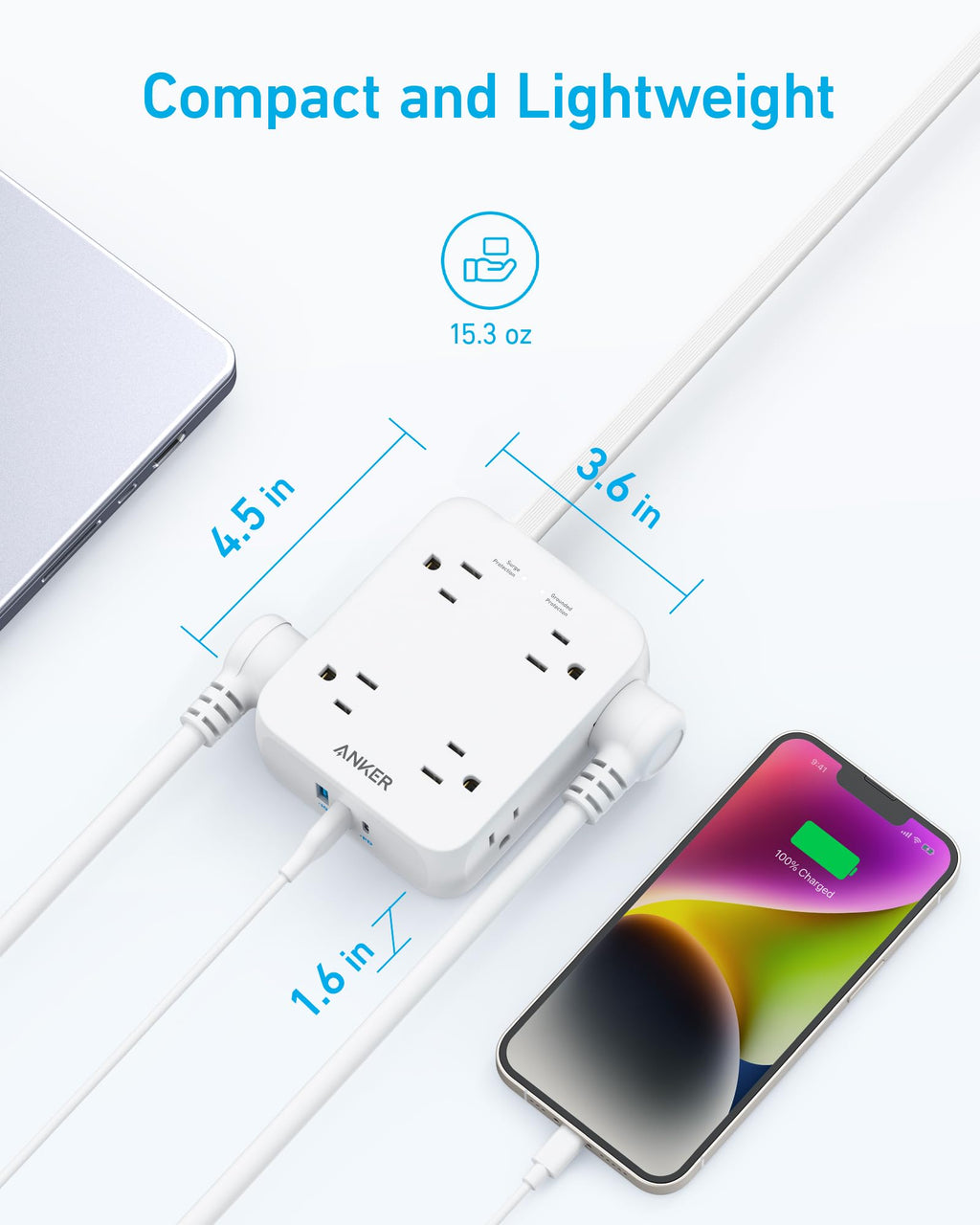 Anker <b>341</b> USB Power Strip - Agenda365.com
