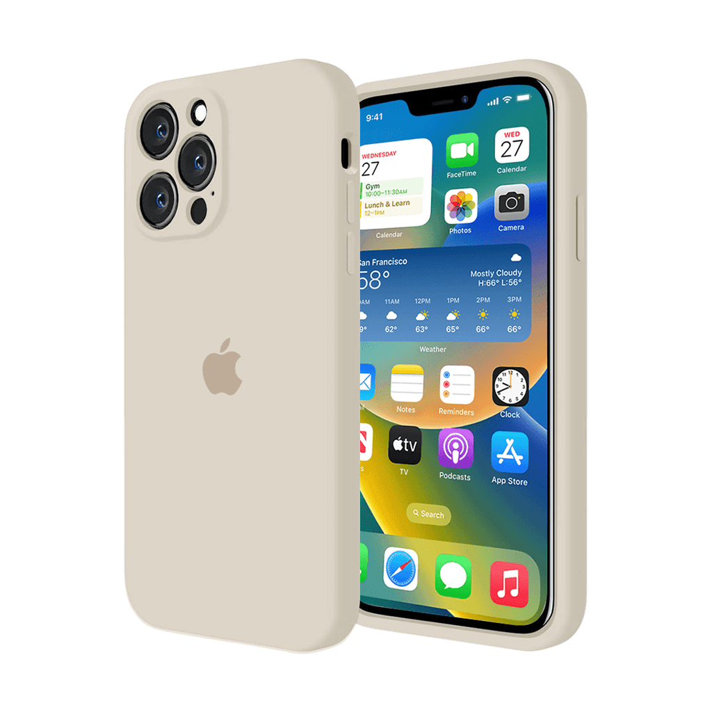 iPhone Camera Protection Silicone Case (Antique White) - Agenda365.com
