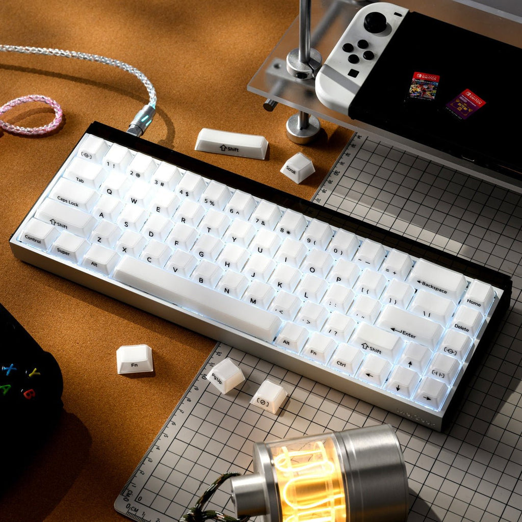 XVX Velvet Jelly Side-Printed Translucent Cherry Profile Double-Shot Keycap Set - Agenda365.com