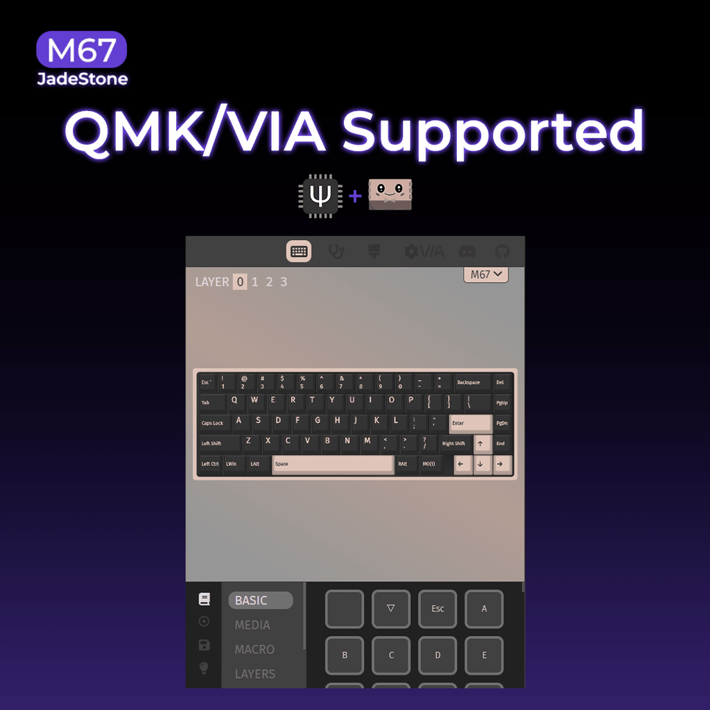 XVX M67 JadeStone Stellar White Tri-Mode RGB Mechanical Keyboard - Agenda365.com