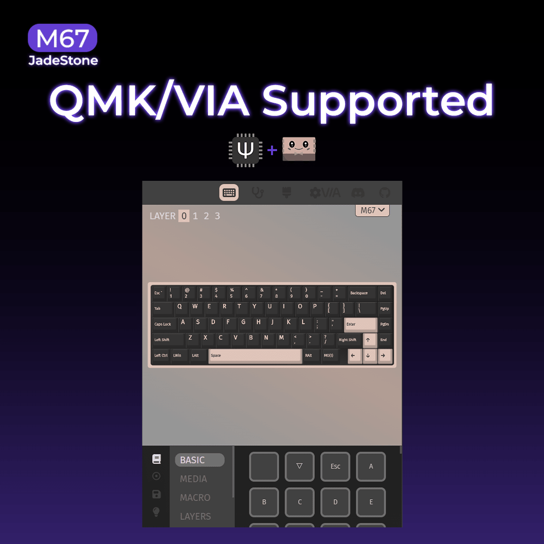 XVX M67 JadeStone Stellar White Tri-Mode RGB Mechanical Keyboard - Agenda365.com
