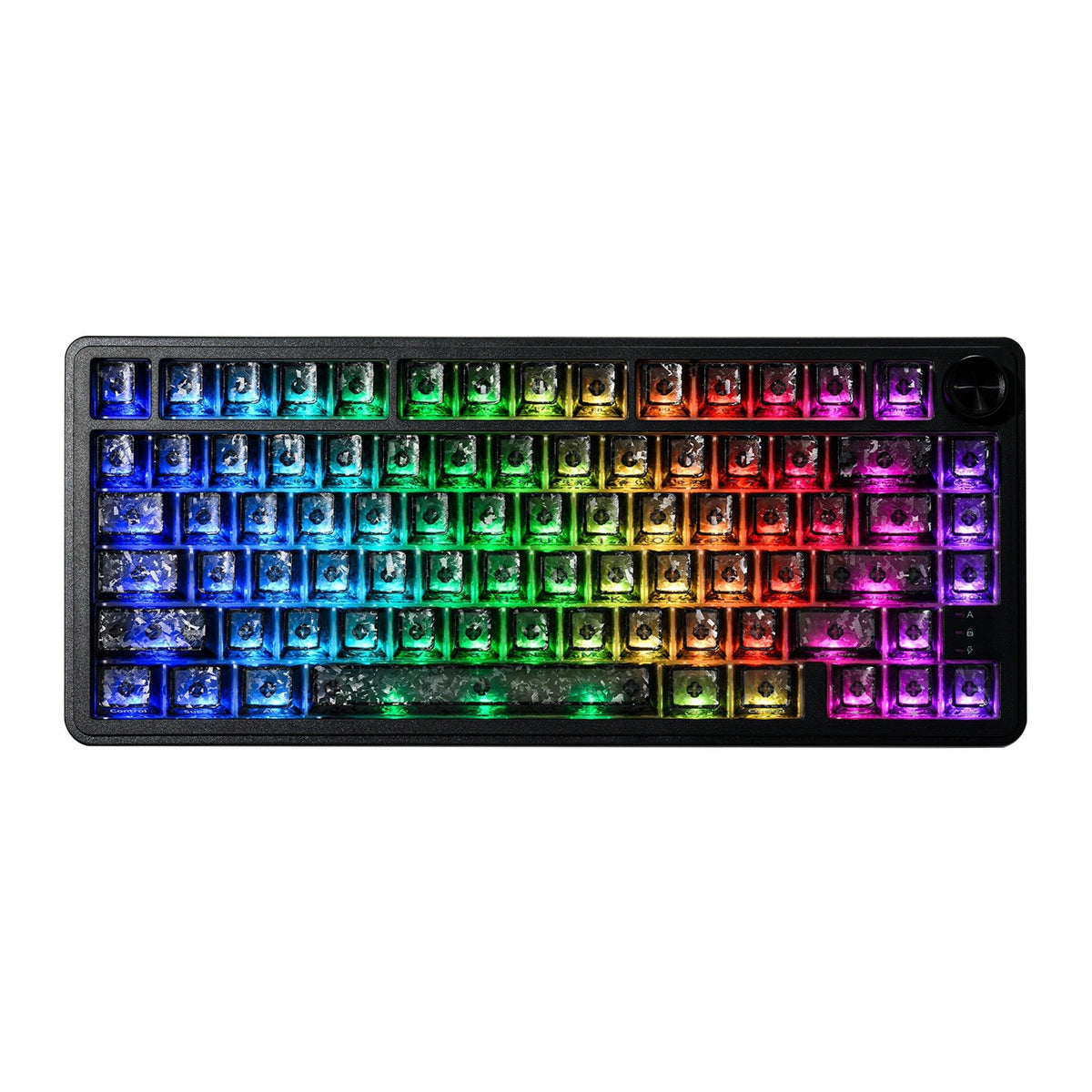 XVX M75 Lumina 75% Tri-Mode RGB Mechanical Keyboard with Knob - Agenda365.com