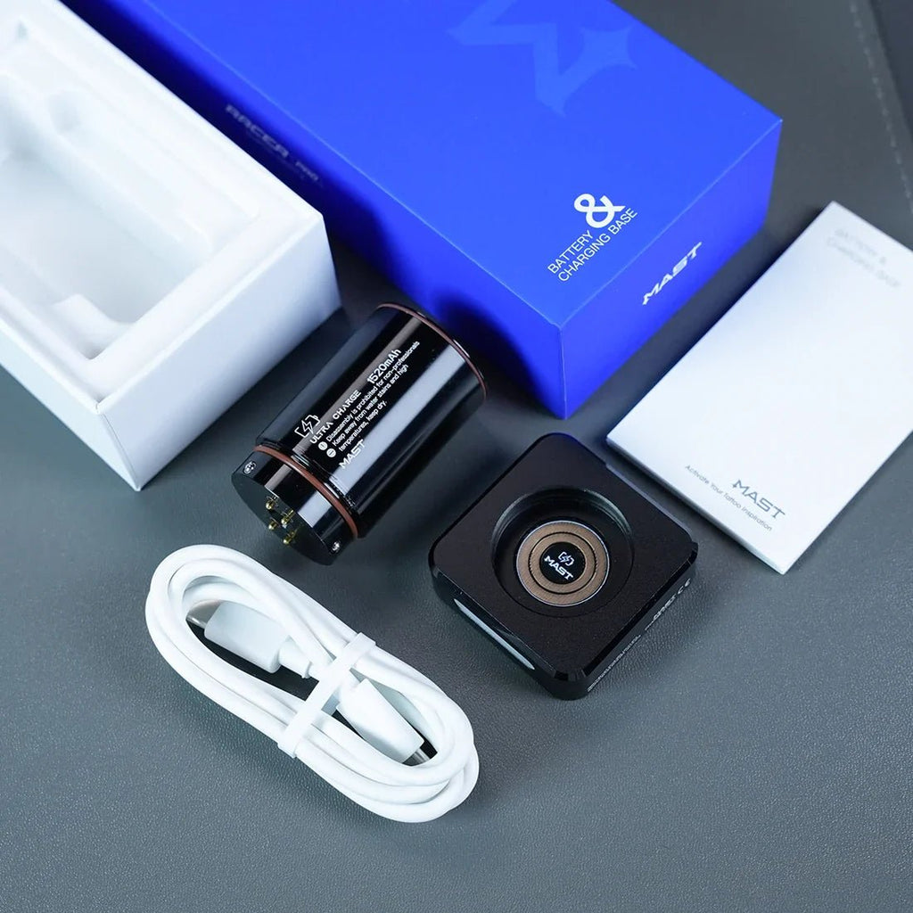 Original Battery&Charging Base for MAST Racer Pro Wireless Tattoo Pen Machine - Agenda365.com