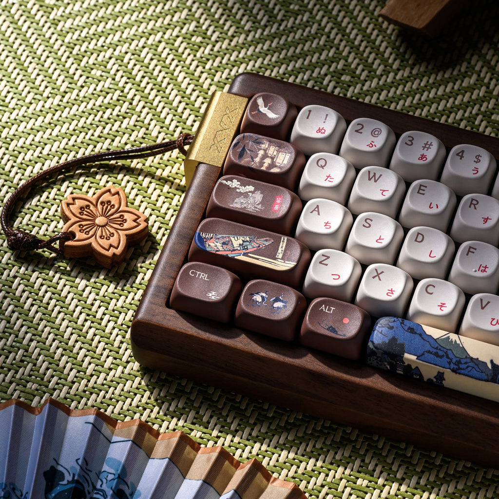 XVX MU68 FujiWave VIA Wireless Wooden Mechanical Keyboard - Agenda365.com