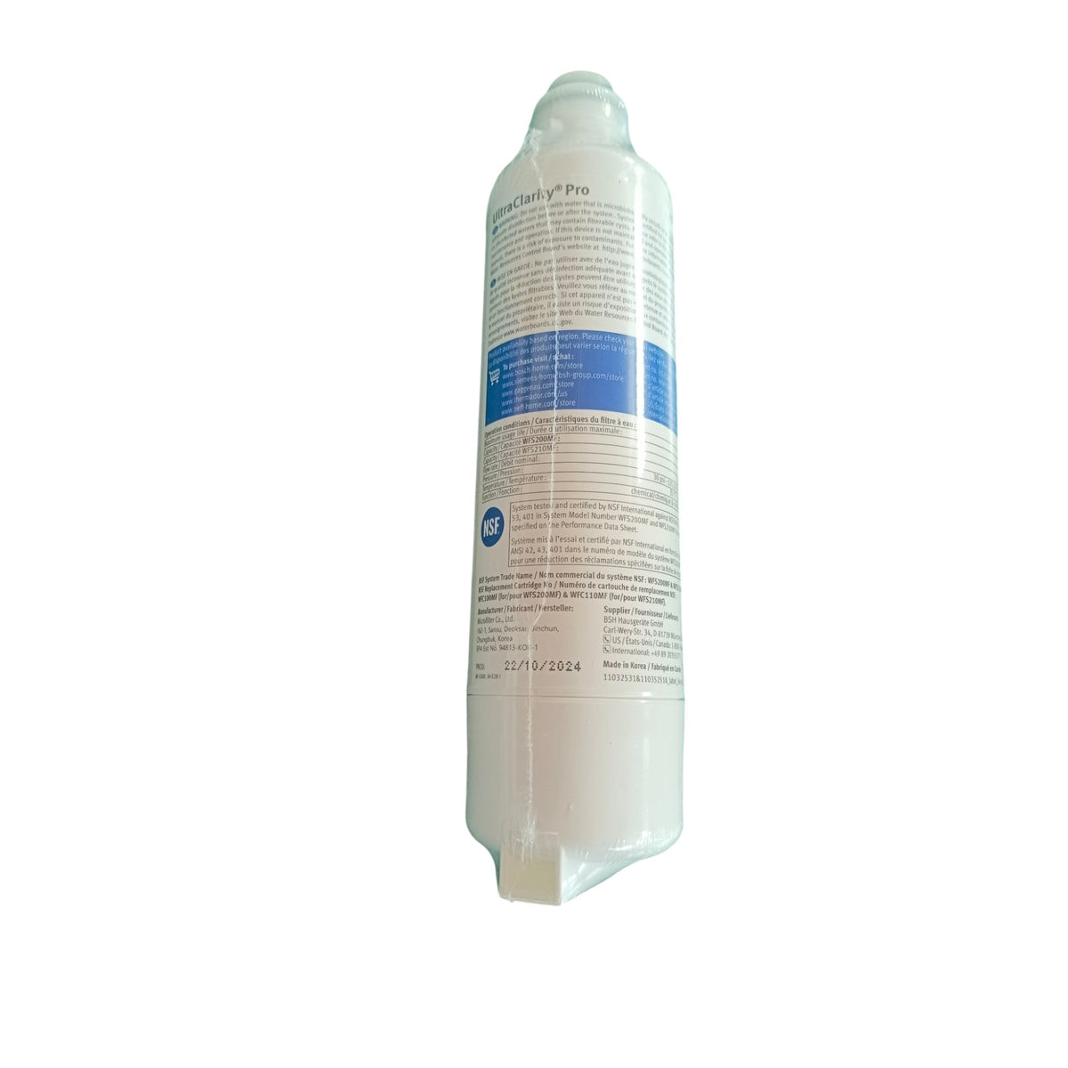 Bosch 11032518 Genuine UltraClarity Pro Refrigerator Water Filter - 11032518 - Agenda365.com