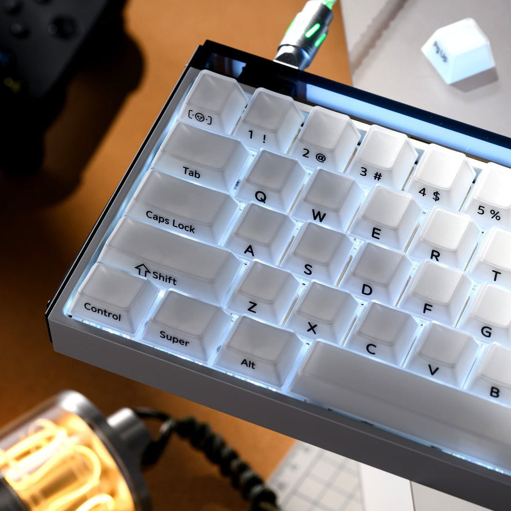 XVX Velvet Jelly Side-Printed Translucent Cherry Profile Double-Shot Keycap Set - Agenda365.com