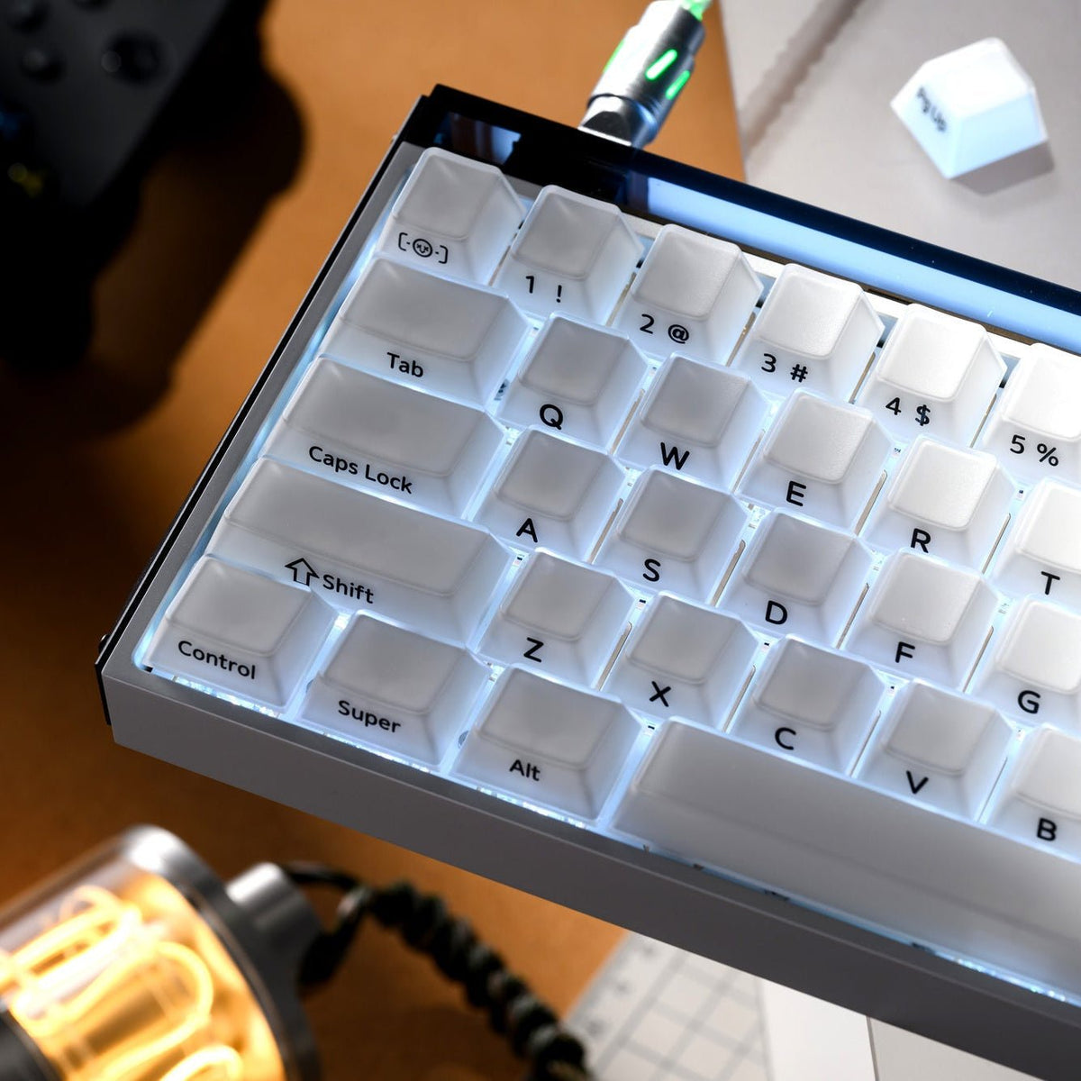 XVX Velvet Jelly Side-Printed Translucent Cherry Profile Double-Shot Keycap Set - Agenda365.com