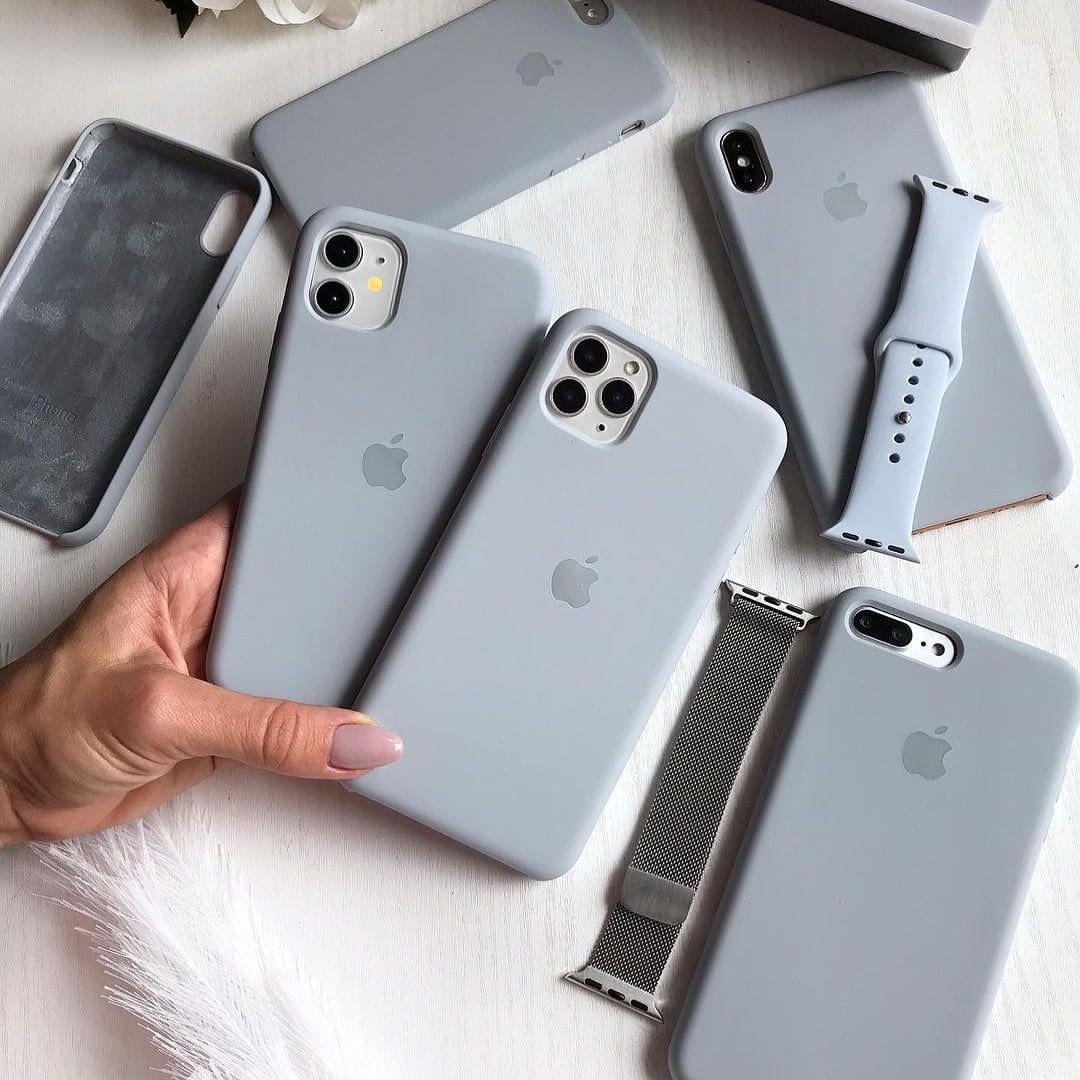iPhone Silicone Case (Grey Blue) - Agenda365.com
