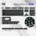XVX Forged Carbon-Look Cherry Profile Side-Printed PC Keycap Set - Agenda365.com