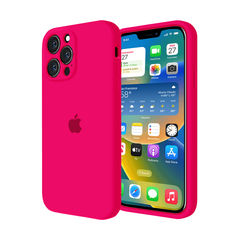 iPhone Camera Protection Silicone Case (Firefry Rose) - Agenda365.com