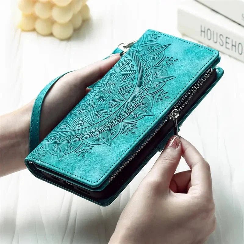 Stylish Leather Lanyard Wallet Case - Agenda365.com