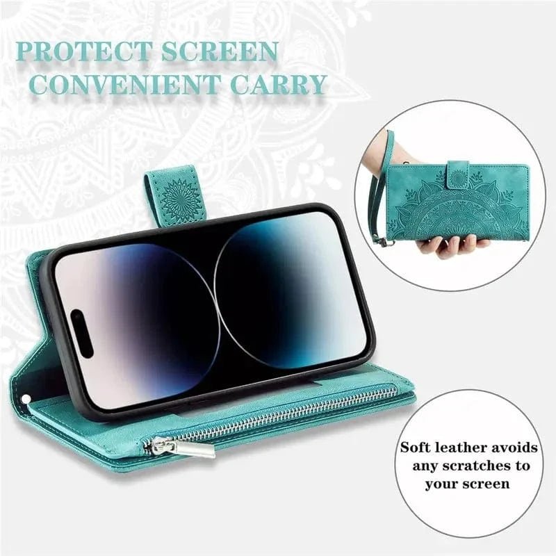 Stylish Leather Lanyard Wallet Case - Agenda365.com