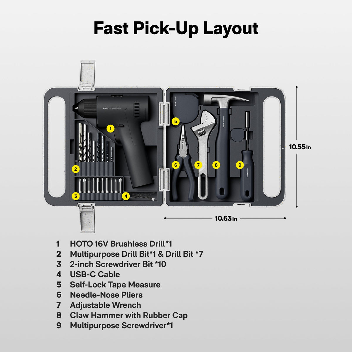 16V Brushless Drill Tool Kit - Agenda365.com