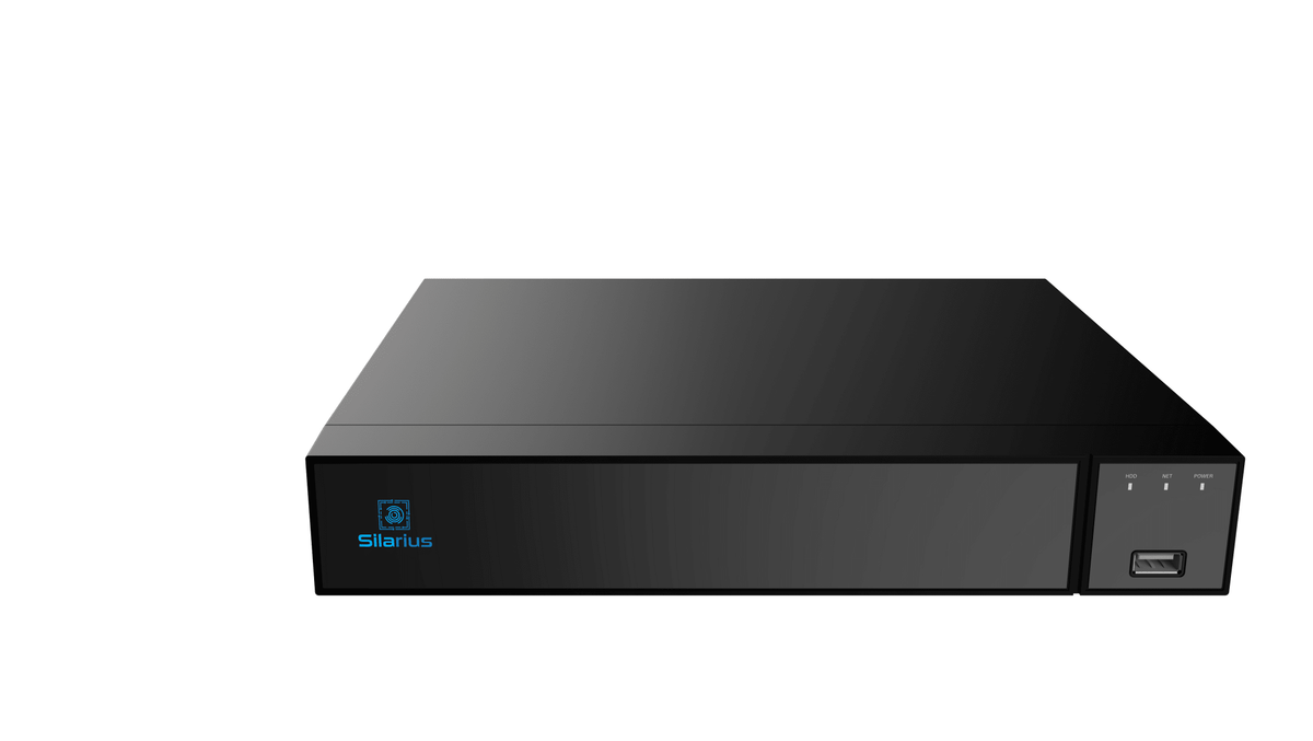 Silarius Pro Series SIL-NVR4CHPOE 9CH total, 4-Channels 4K POE NVR Gigabit, NVR, NO HDD - Agenda365.com