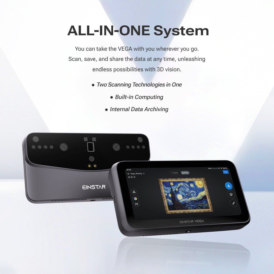EINSTAR VEGA-Wireless All-In-One 3D Scanner - Agenda365.com