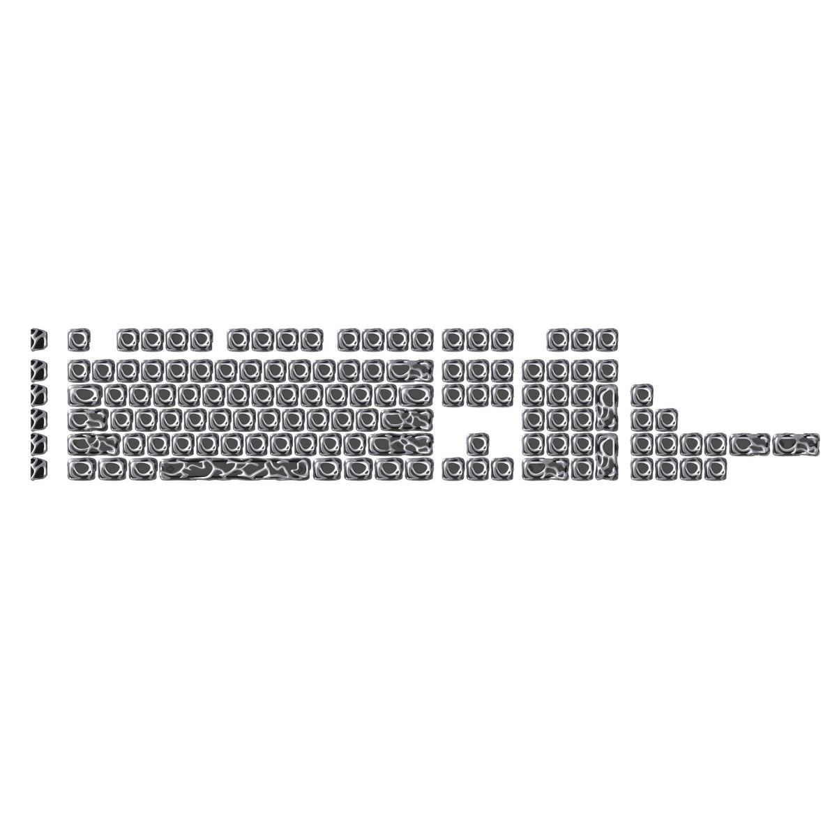 XVX Venom Themed Liquid Metallic Electroplating ABS+PC Keycap Set - Agenda365.com