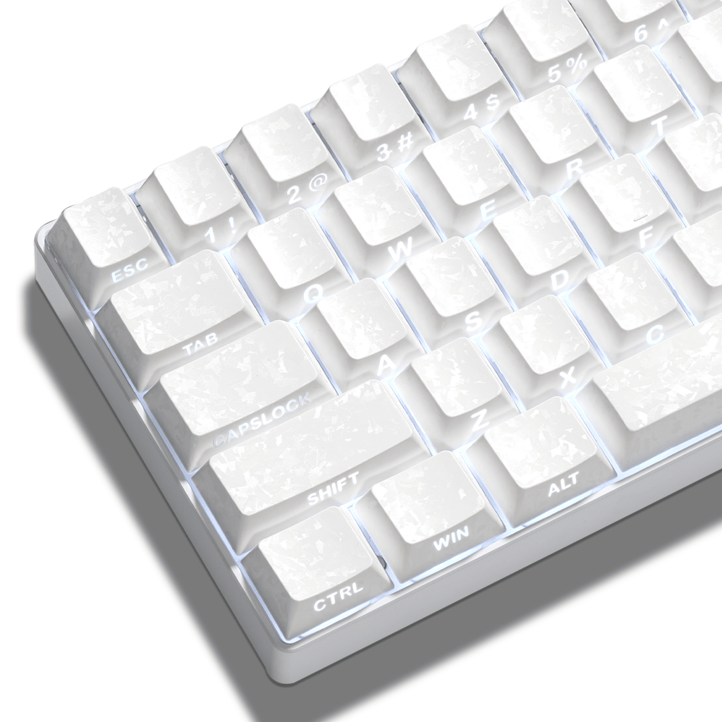 XVX Forged Carbon-Look Cherry Profile Side-Printed PC Keycap Set - Agenda365.com