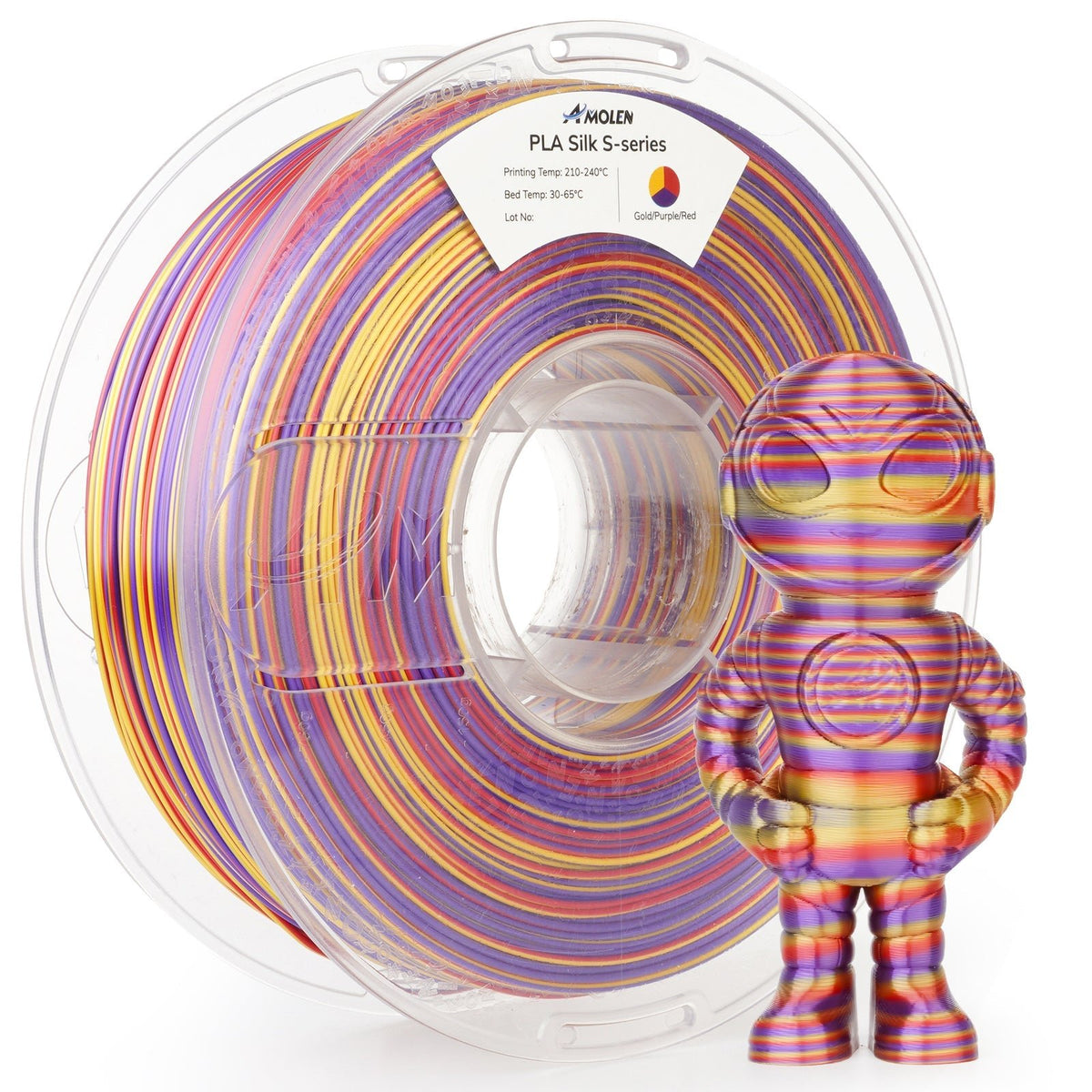 PLA Silk S-Series Filament 1.75mm, 1KG/2.2LB - Agenda365.com