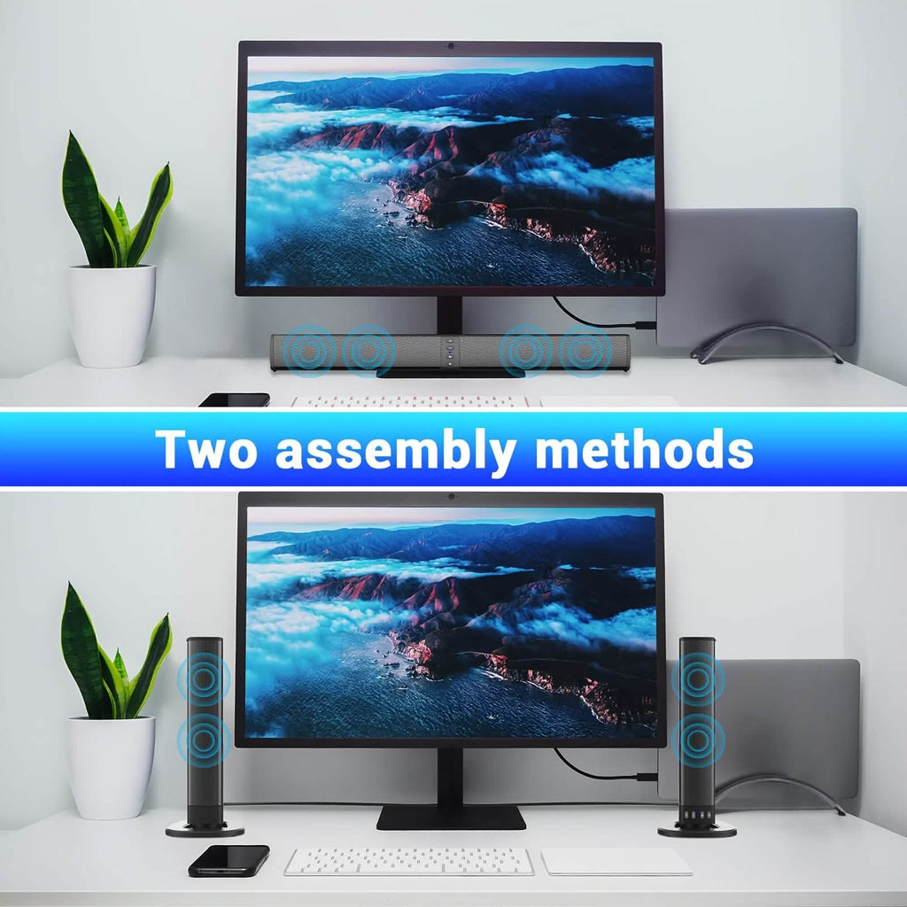 Wireless Soundbar for TV – 2-in-1 Detachable Bluetooth Speaker - Agenda365.com