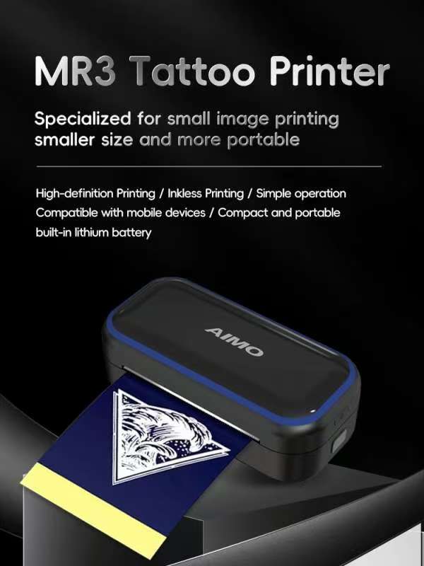 AIMO MR3 Bluetooth Tattoo Stencil Pocket Printer (can use roll paper) - Agenda365.com