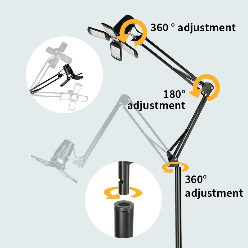 TAIDU TATTOO UPGRADE COLLAPSIBLE LONG ARM LIGHT - Agenda365.com