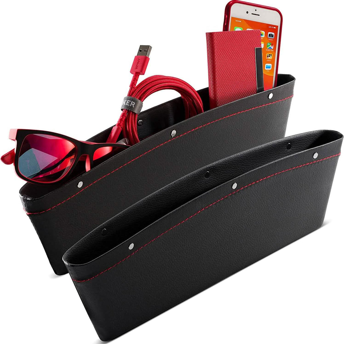 2-Pack: Gap Filler Car Seat Organizer - Agenda365.com
