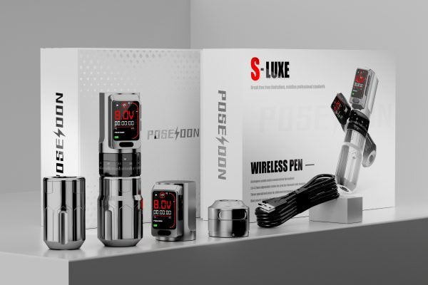 POSEIDON-S-LUXE DUAL POWER TATTOO PEN SET – WIRELESS FREEDOM MEETS WIRED PRECISION - Agenda365.com