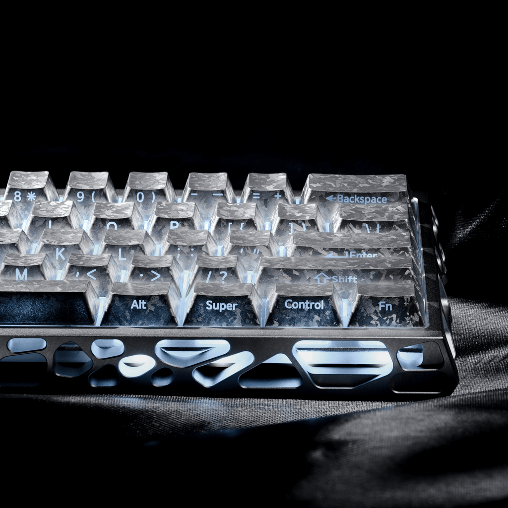 XVX Forged Carbon-Look Cherry Profile Side-Printed PC Keycap Set - Agenda365.com