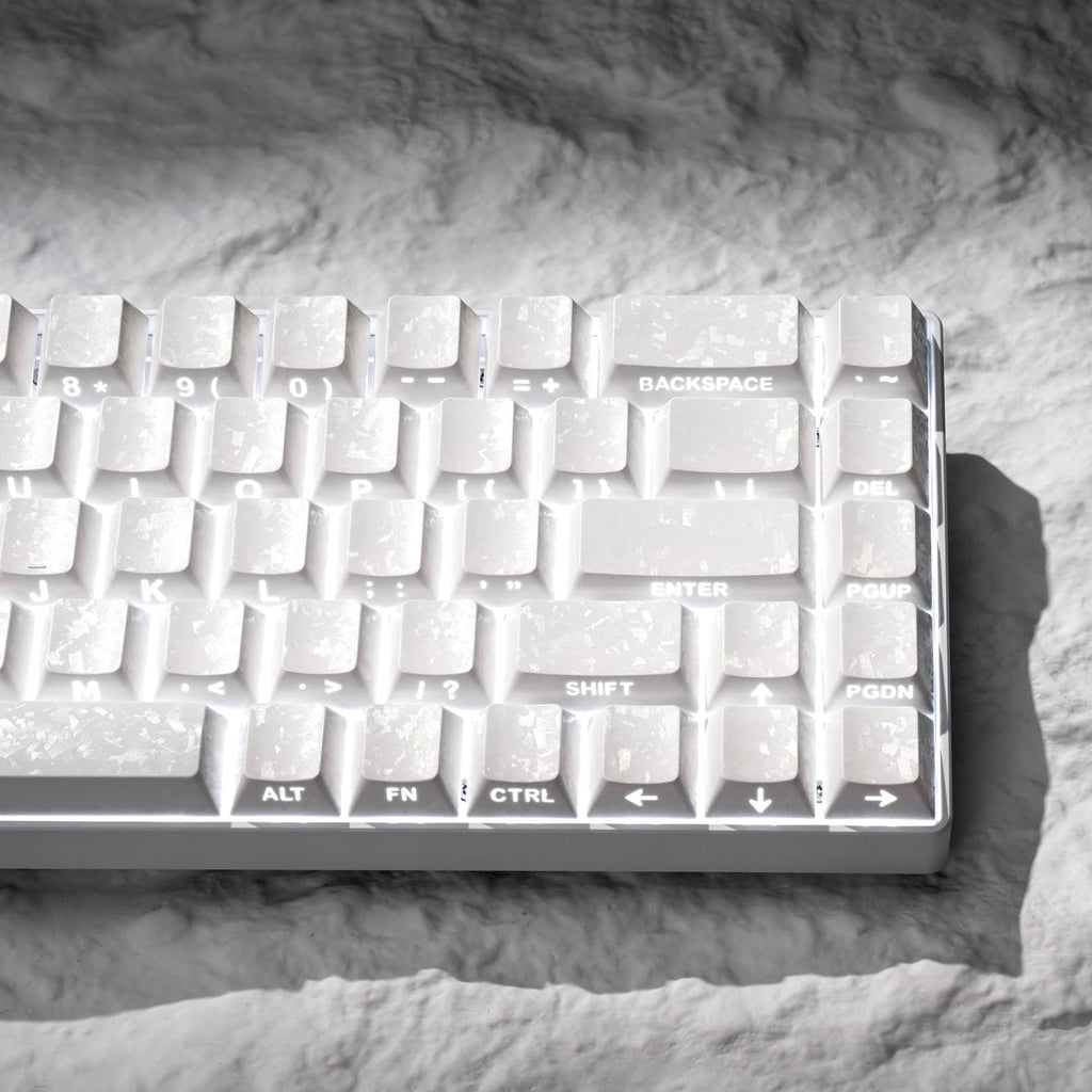 XVX Forged Carbon-Look Cherry Profile Side-Printed PC Keycap Set - Agenda365.com