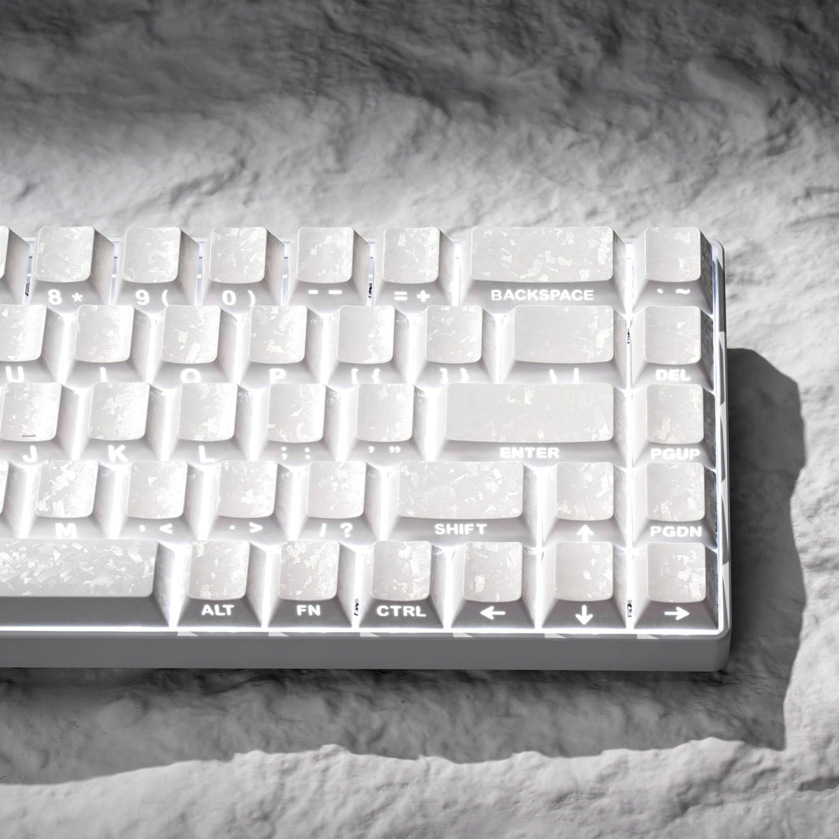 XVX Forged Carbon-Look Cherry Profile Side-Printed PC Keycap Set - Agenda365.com
