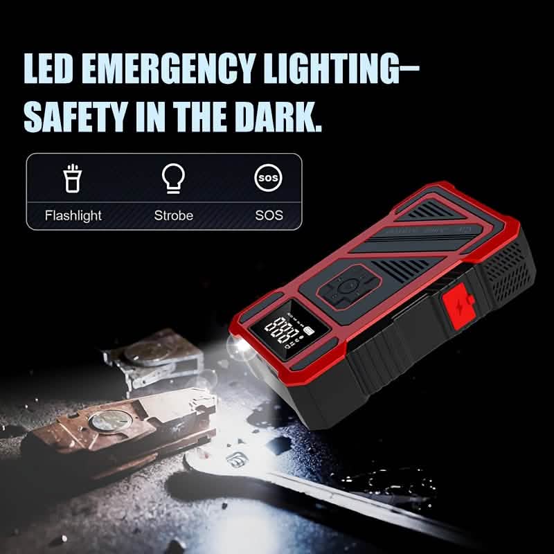 3000A 21V Car Jump Starter & 150PSI Tire Inflator 2-in-1 Portable Compressor - Agenda365.com