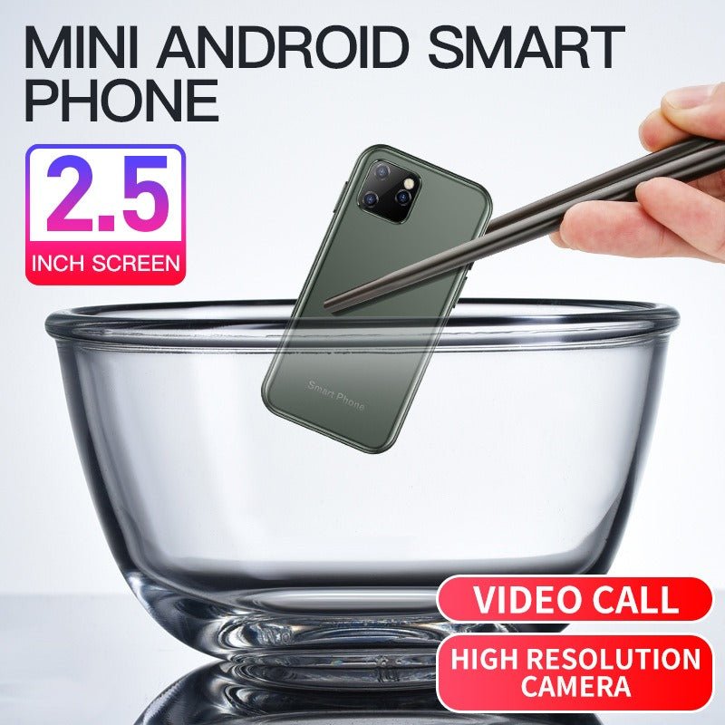 Android System 8.1 Pocket Smartphone 3G Mini XS11 Sono GPS Dual Camera WIFI - Agenda365.com