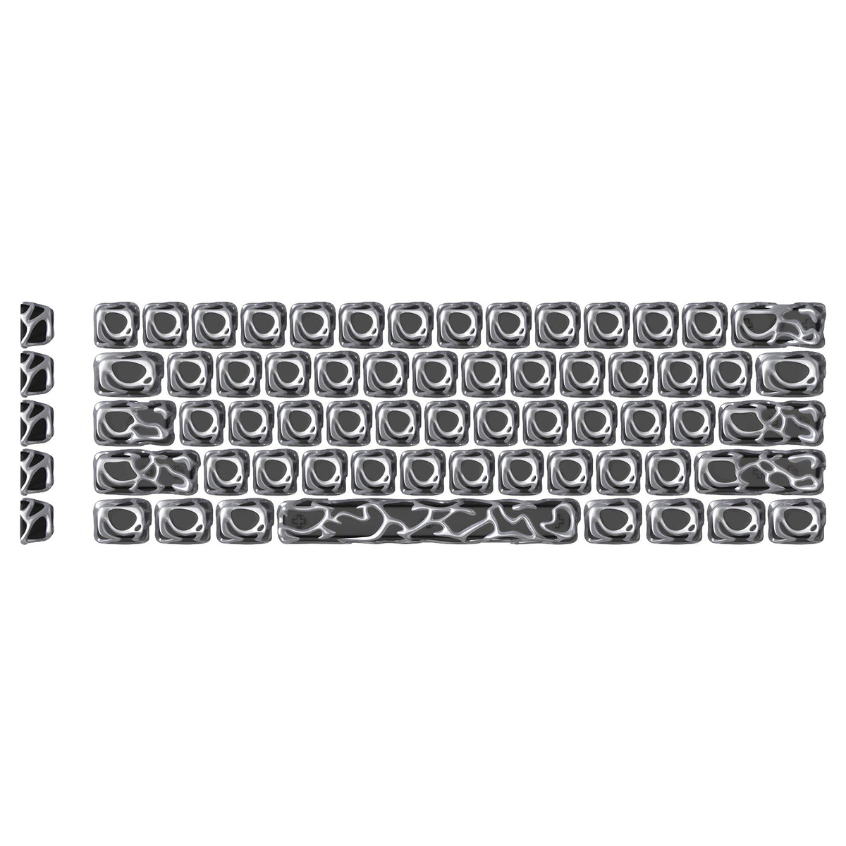 XVX Venom Themed Liquid Metallic Electroplating ABS+PC Keycap Set - Agenda365.com