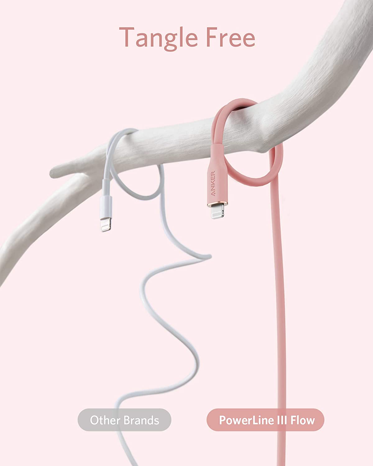 Anker <b>641</b> USB-C to Lightning Cable (Flow, 3 ft Silicone) - Agenda365.com