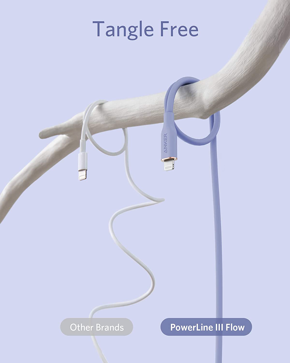 Anker <b>641</b> USB-C to Lightning Cable (Flow, 3 ft Silicone) - Agenda365.com