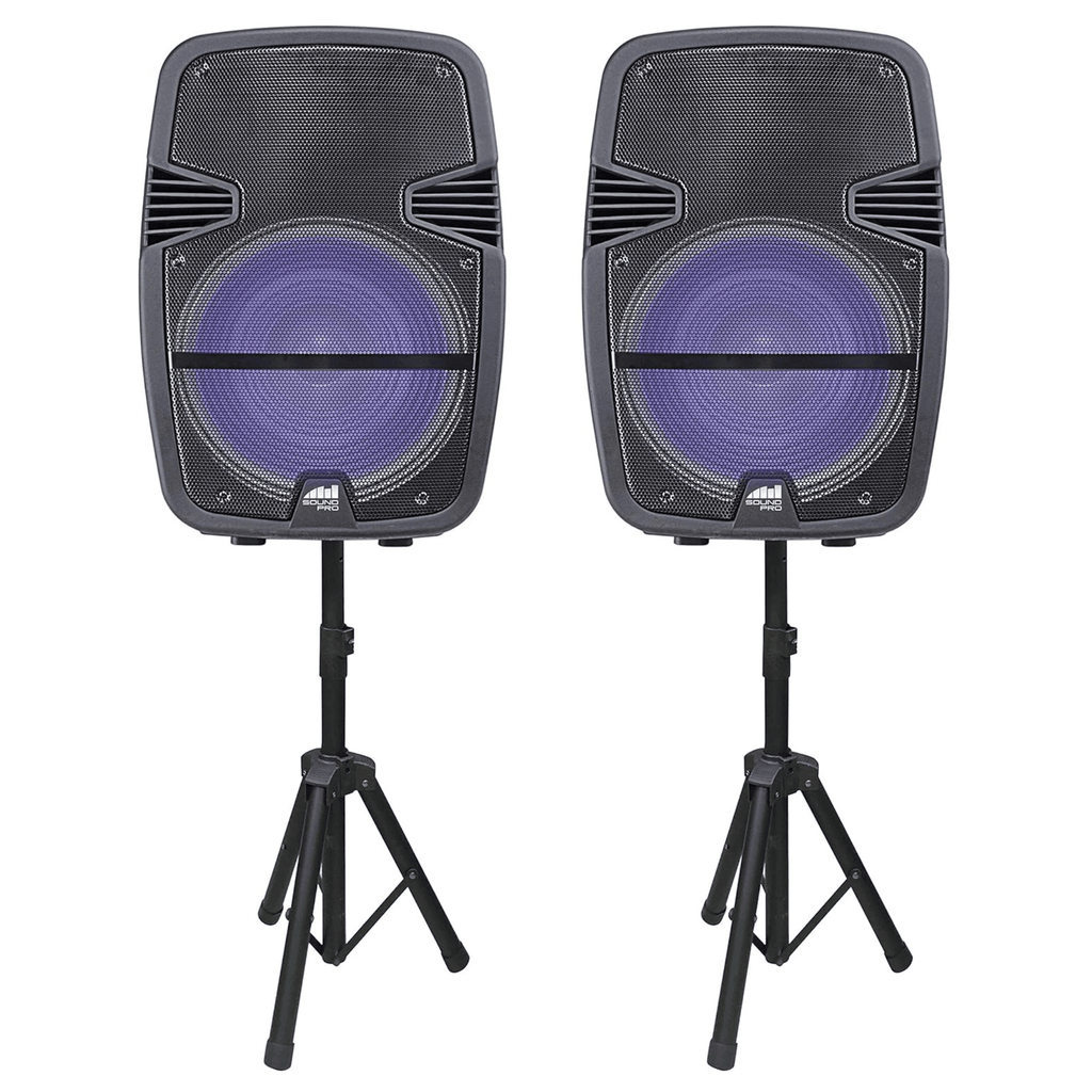 Naxa Dual 15" Bluetooth TWS Party Speakers - Refurbished - Agenda365.com
