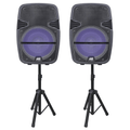 Naxa Dual 15" Bluetooth TWS Party Speakers - Refurbished - Agenda365.com