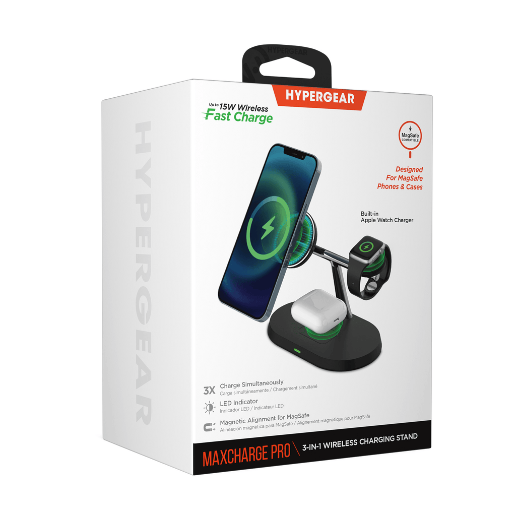 HyperGear MaxCharge Pro 3-in-1 Magsafe Charging Stand - Agenda365.com