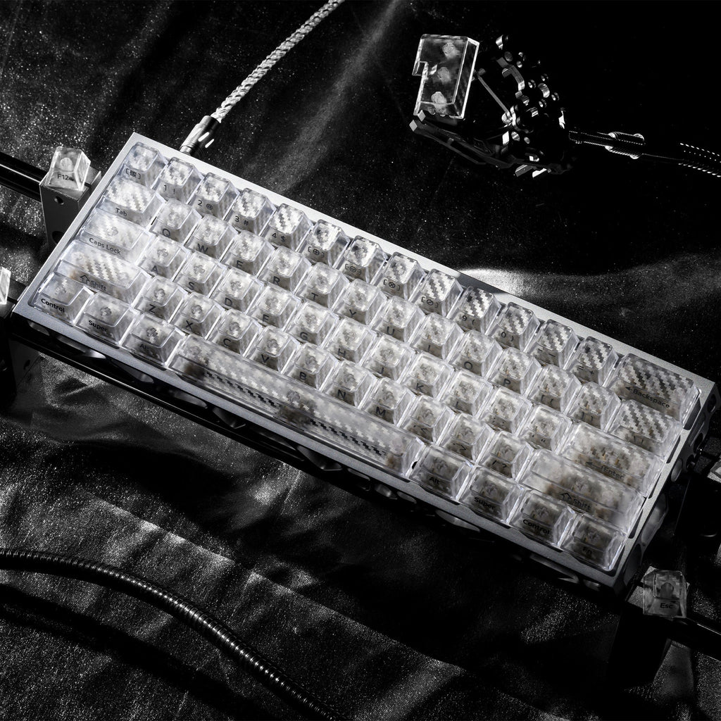 XVX Carbon Fiber Textured Cherry Profile PC Keycap Set - Agenda365.com