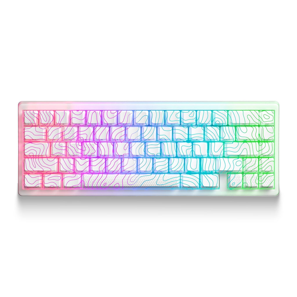 XVX M67 JadeStone Stellar White Tri-Mode RGB Mechanical Keyboard - Agenda365.com