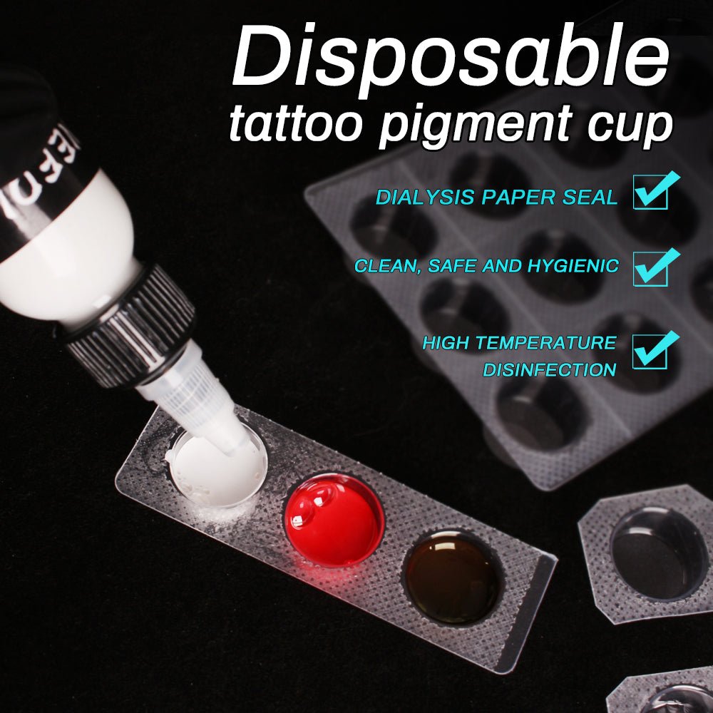 Tattoo Ink Cups-EO sterilization-24pcs-15cups/1pcs - Agenda365.com