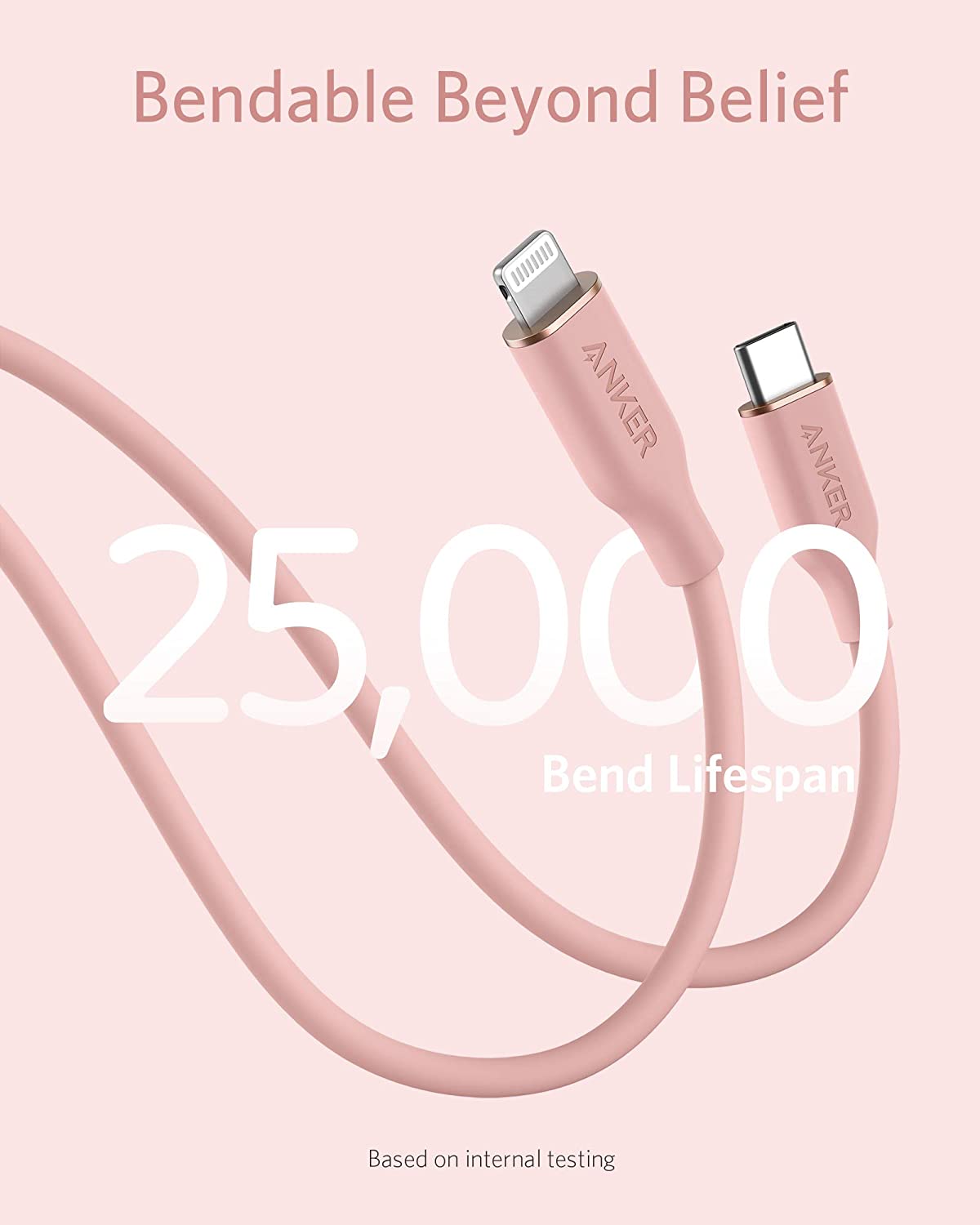 Anker <b>641</b> USB-C to Lightning Cable (Flow, 3 ft Silicone) - Agenda365.com