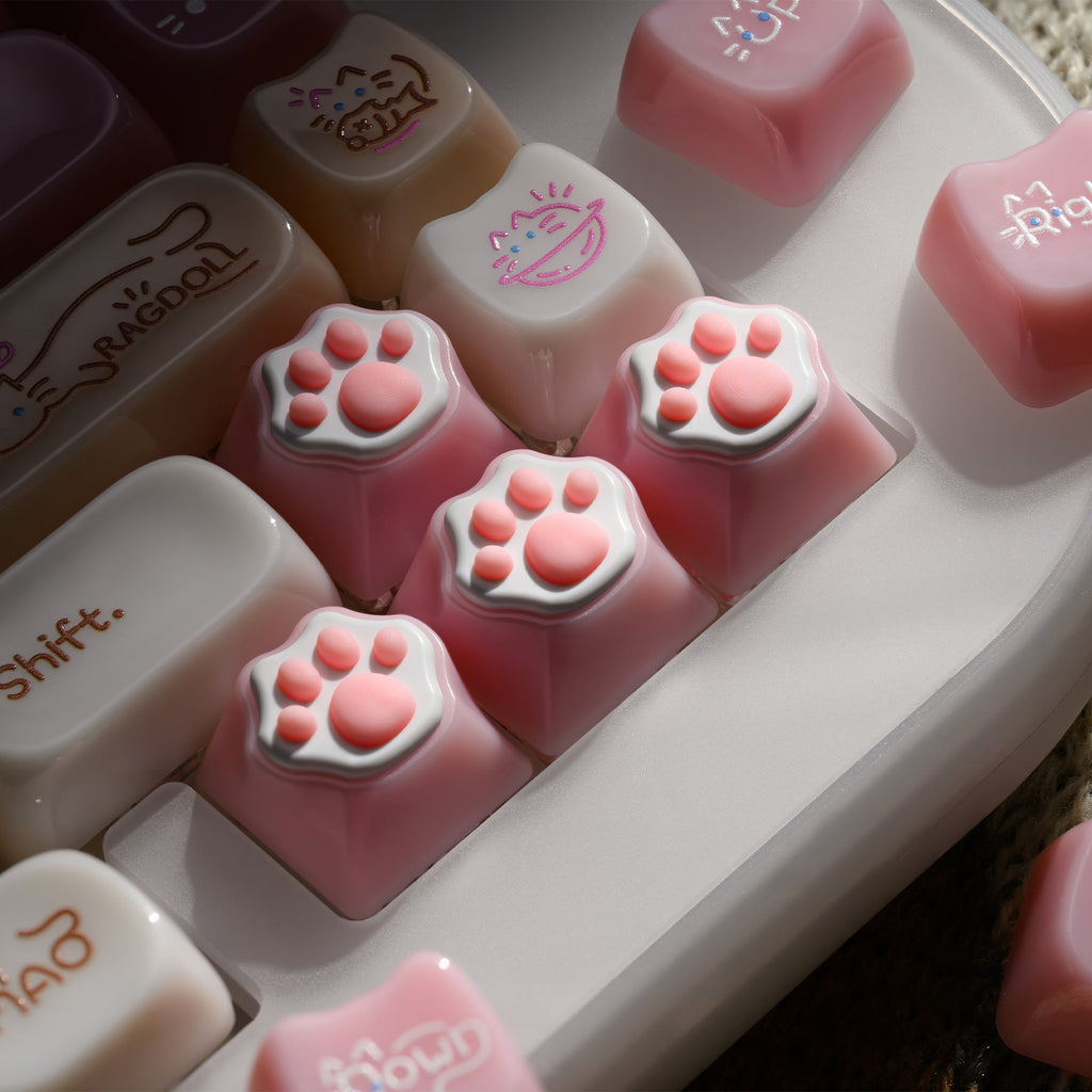 XVX C67 AcriCat Themed Wireless Acrylic Mechanical Keyboard - Agenda365.com