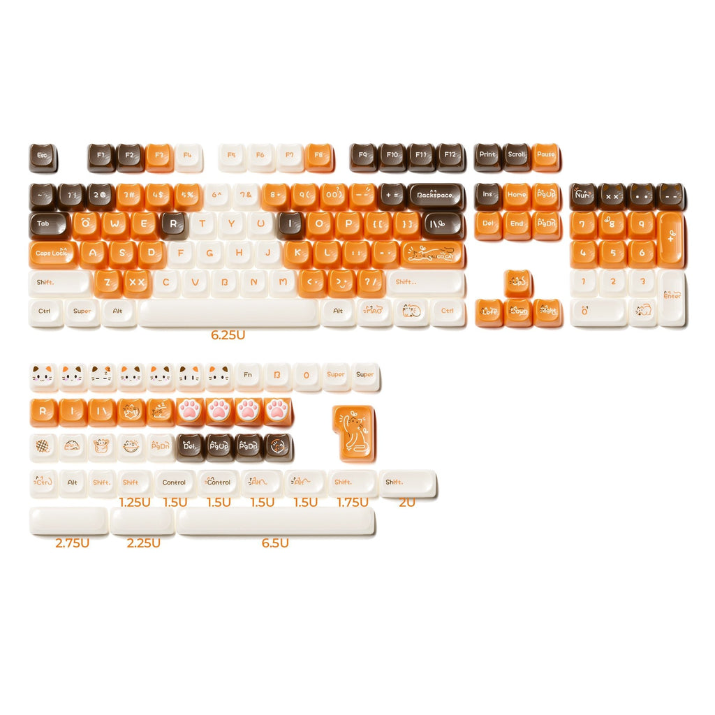 XVX House Cat Themed MAO Profile 149-Key Keycap Set - Agenda365.com
