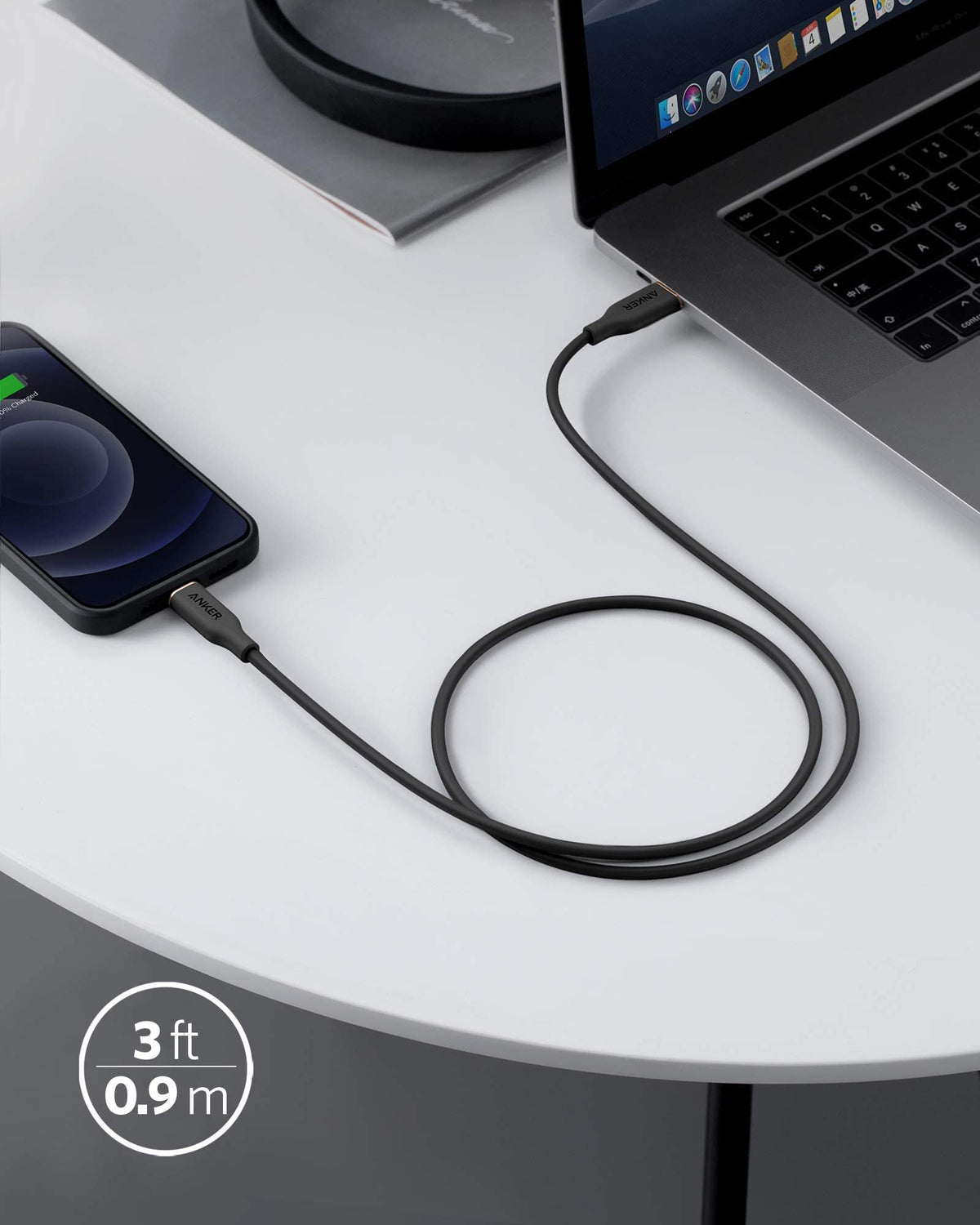 Anker <b>641</b> USB-C to Lightning Cable (Flow, Silicone) - Agenda365.com