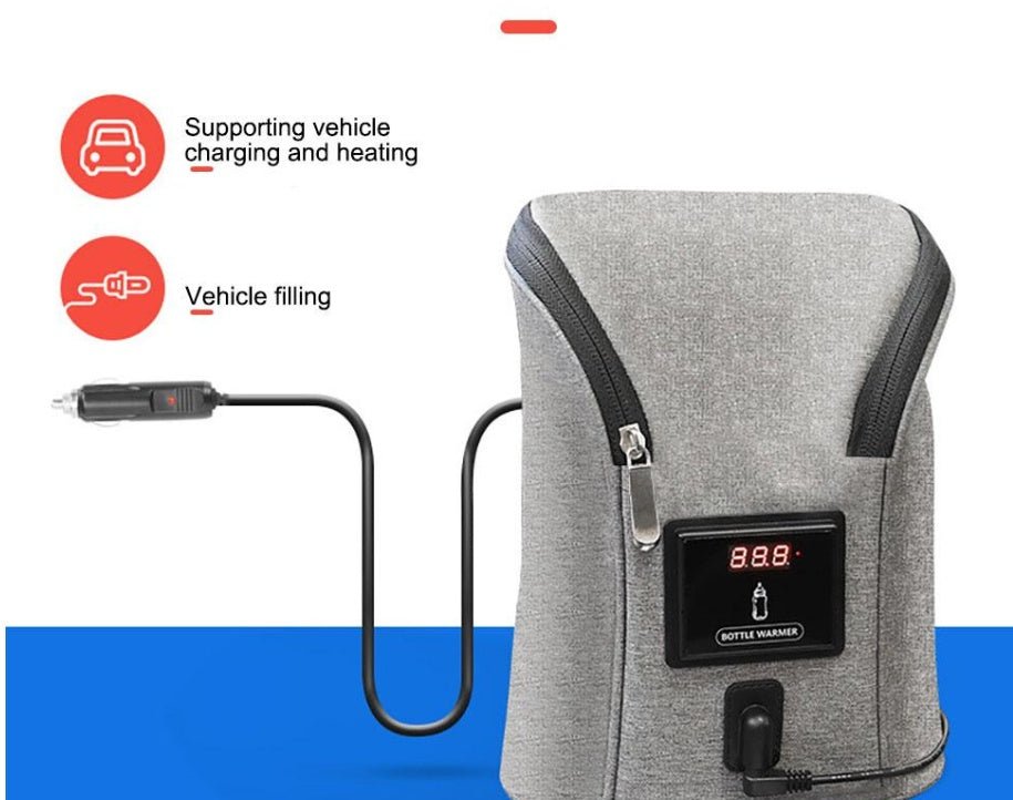 Car USB Baby Bottle Warmer Portable Travel Breast Milk Warmer - Agenda365.com