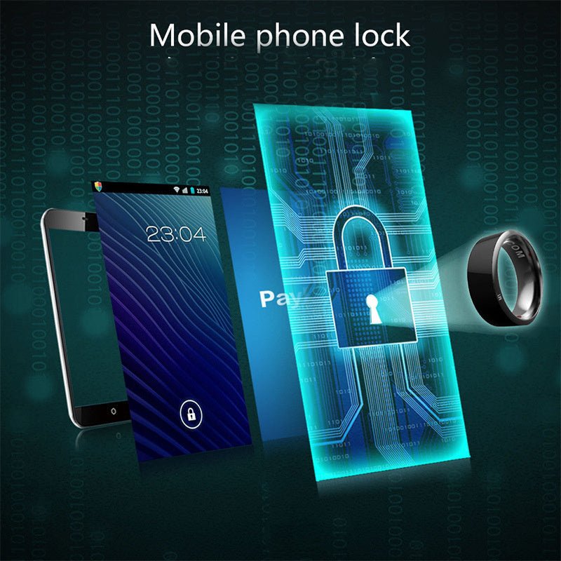Smart Ring Wearable Device Multifunctional Black High-tech - Agenda365.com